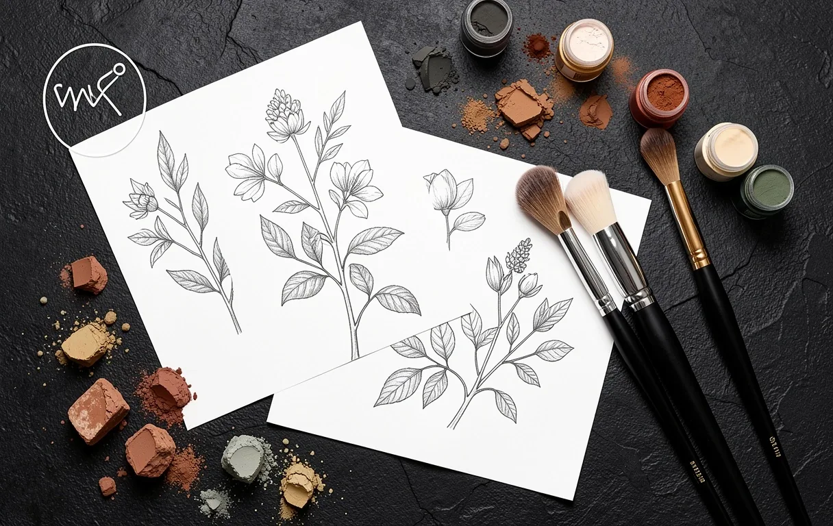 Decorative botanical background