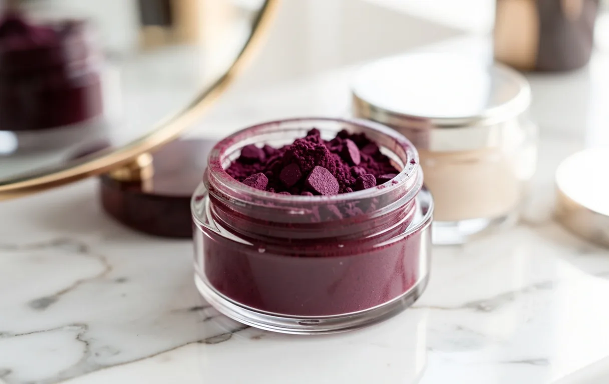 Purple tones for green eyes